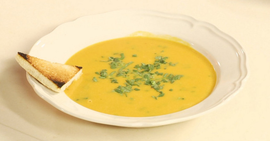 Тыквенный суп с бататом