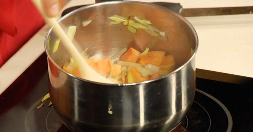 Тыквенный суп с бататом