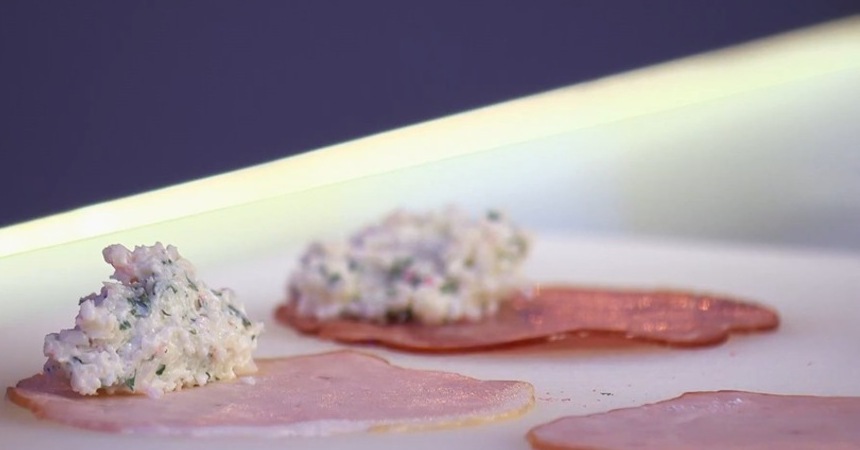 Рулетики с ветчиной