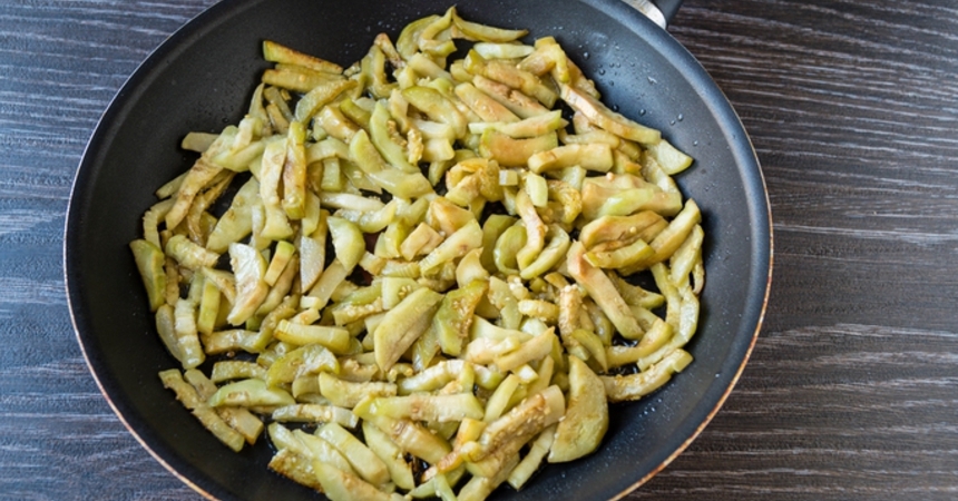 Салат c перцем и баклажанами