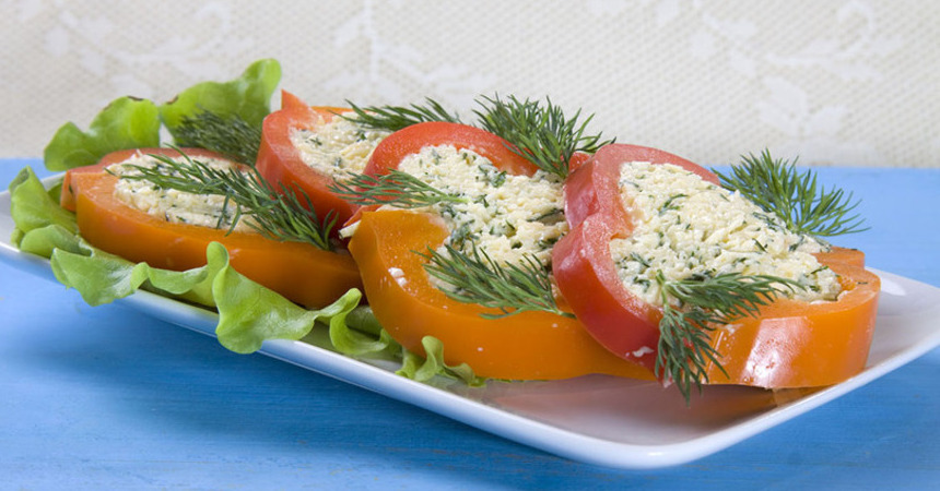 Сладкий перец с сыром