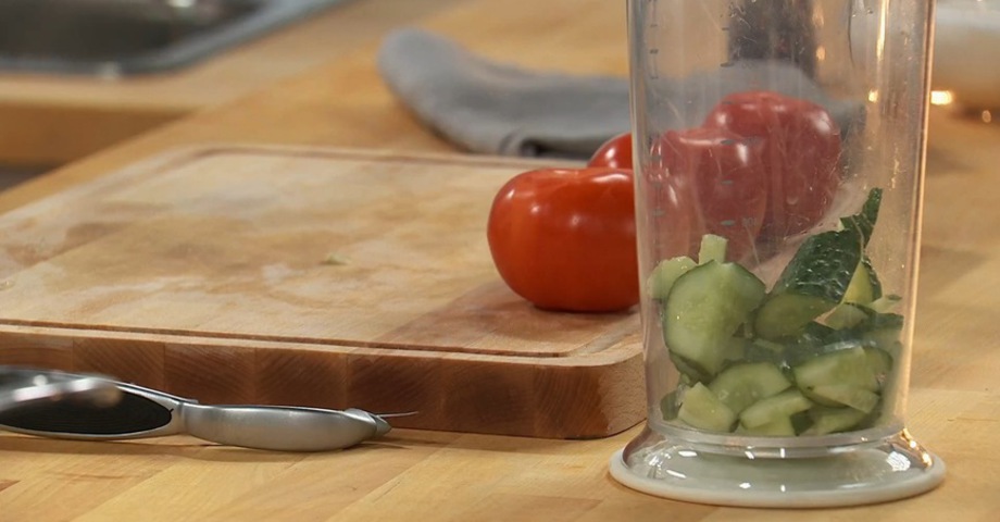 Гаспачо с баклажанами