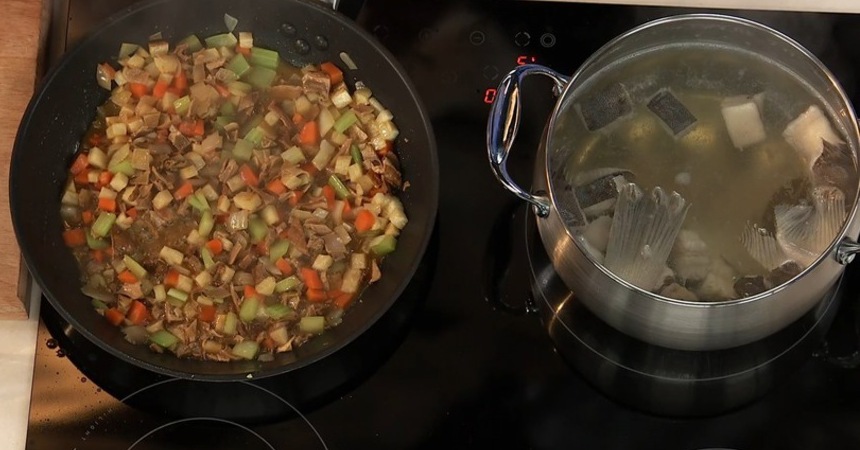 Суп с камбалой и рисом