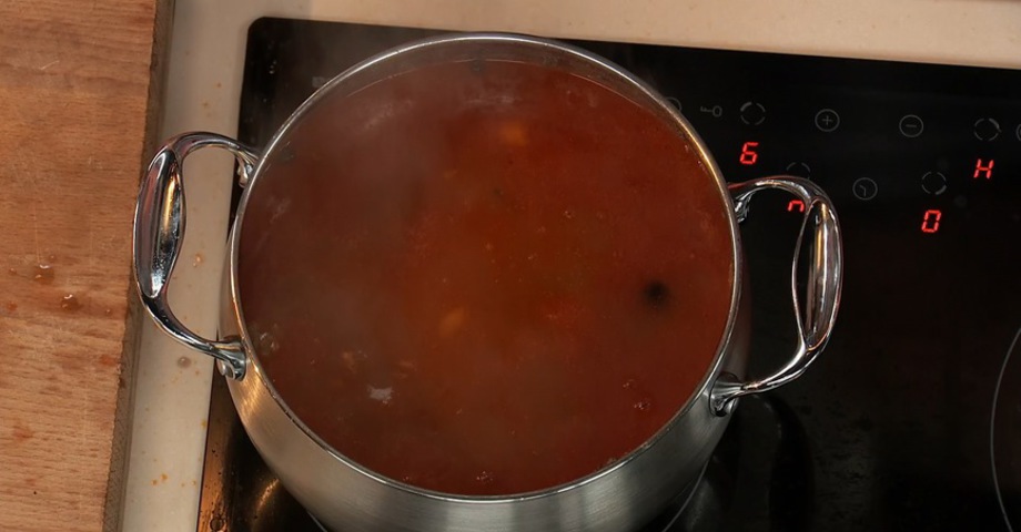 Солянка с курицей