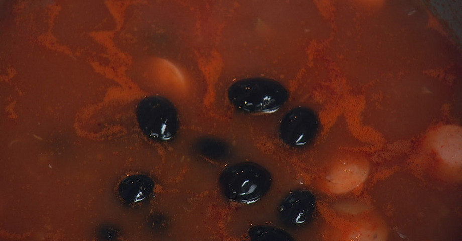 Солянка с креветками