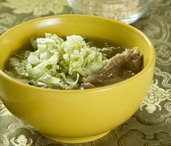 Кисло-сладкий суп с уткой