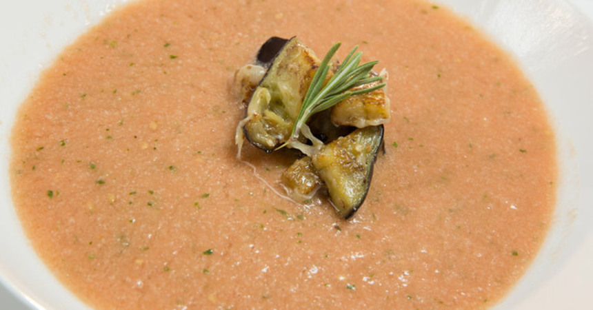 Гаспачо с баклажанами