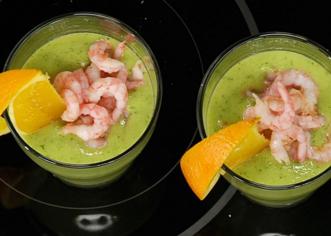 Суп-пюре с креветками