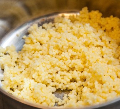 Пшенная каша с тыквой и курагой