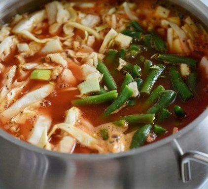 Овощной суп с грибами